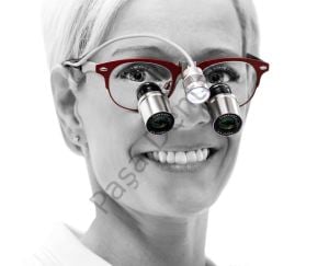 Kepler Kompakt - Dental Lup 4.6 Büyütme Gözlük Kullananlar İçin ICON Çerçeve